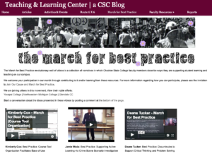 Chadron college march for best practice