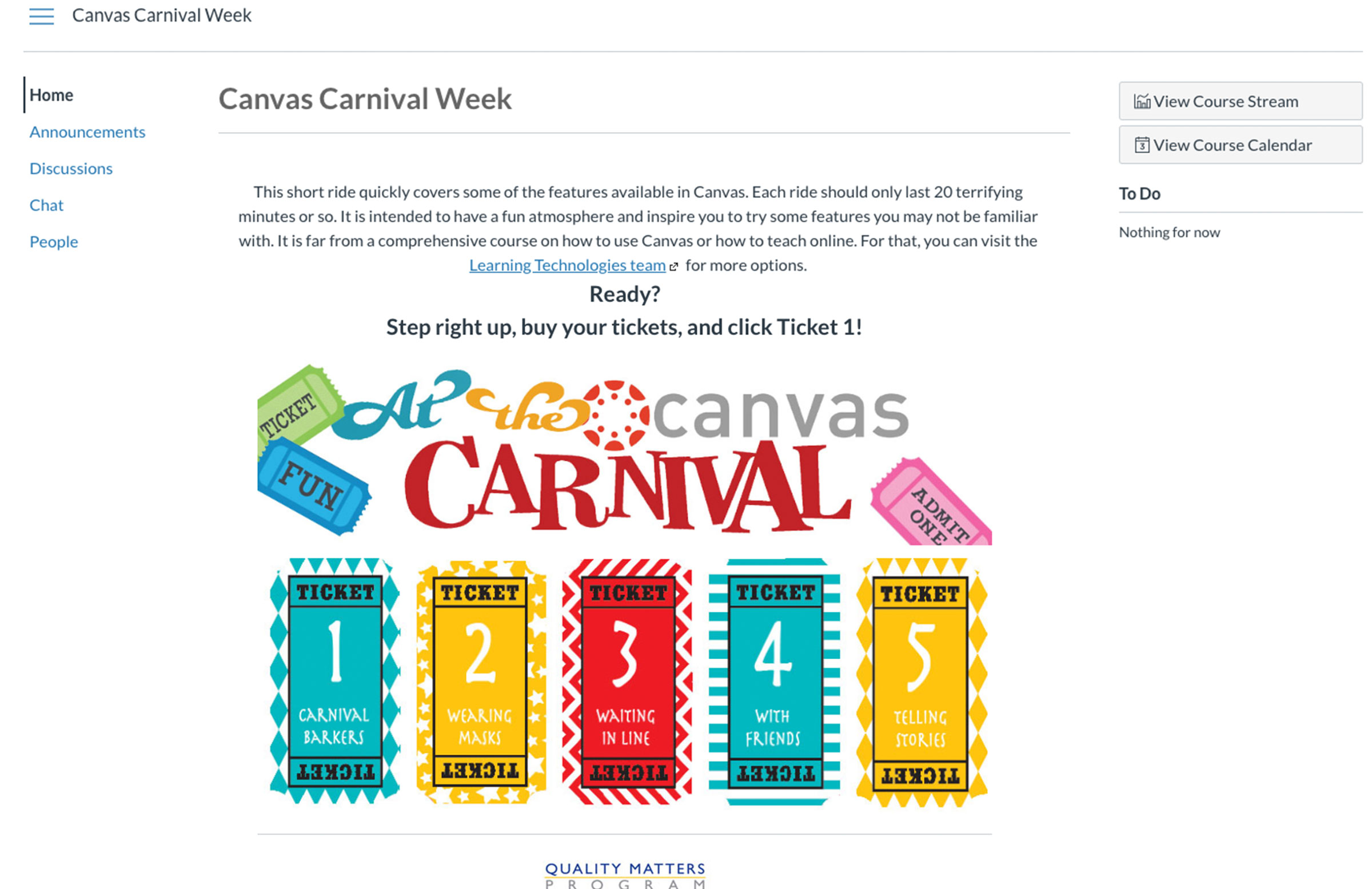 Canvas Carnival homepage